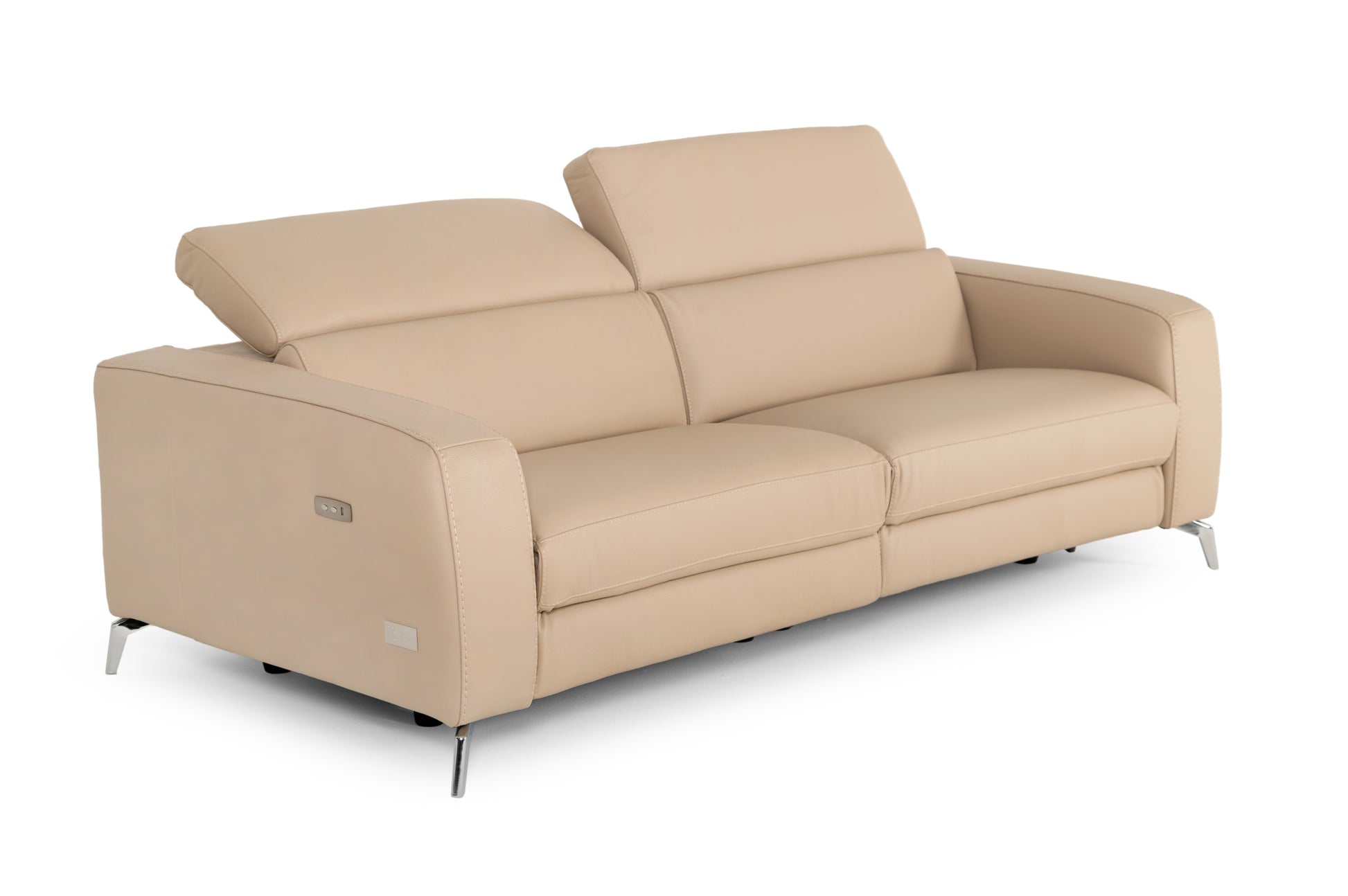 VIG Furniture Coronelli Turin Cappuccino Leather 2 Seater 91" Recliner Sofa
