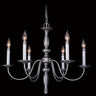 Framburg Jamestown 6 - Light Satin Pewter Dining Chandelier 7916 SP