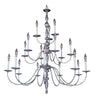 Framburg Jamestown 18 - Light Satin Pewter Foyer Chandelier 7918 SP