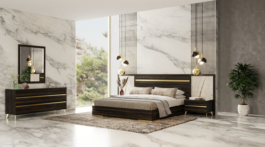 VIG Furniture Nova Domus Velondra Eucalypto Marble Bedroom Set