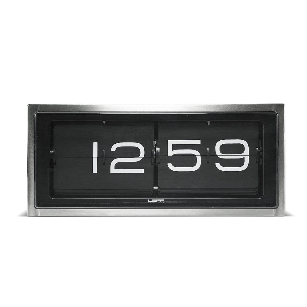 Leff Brick Desk/Wall Clock - Steel - LoftModern