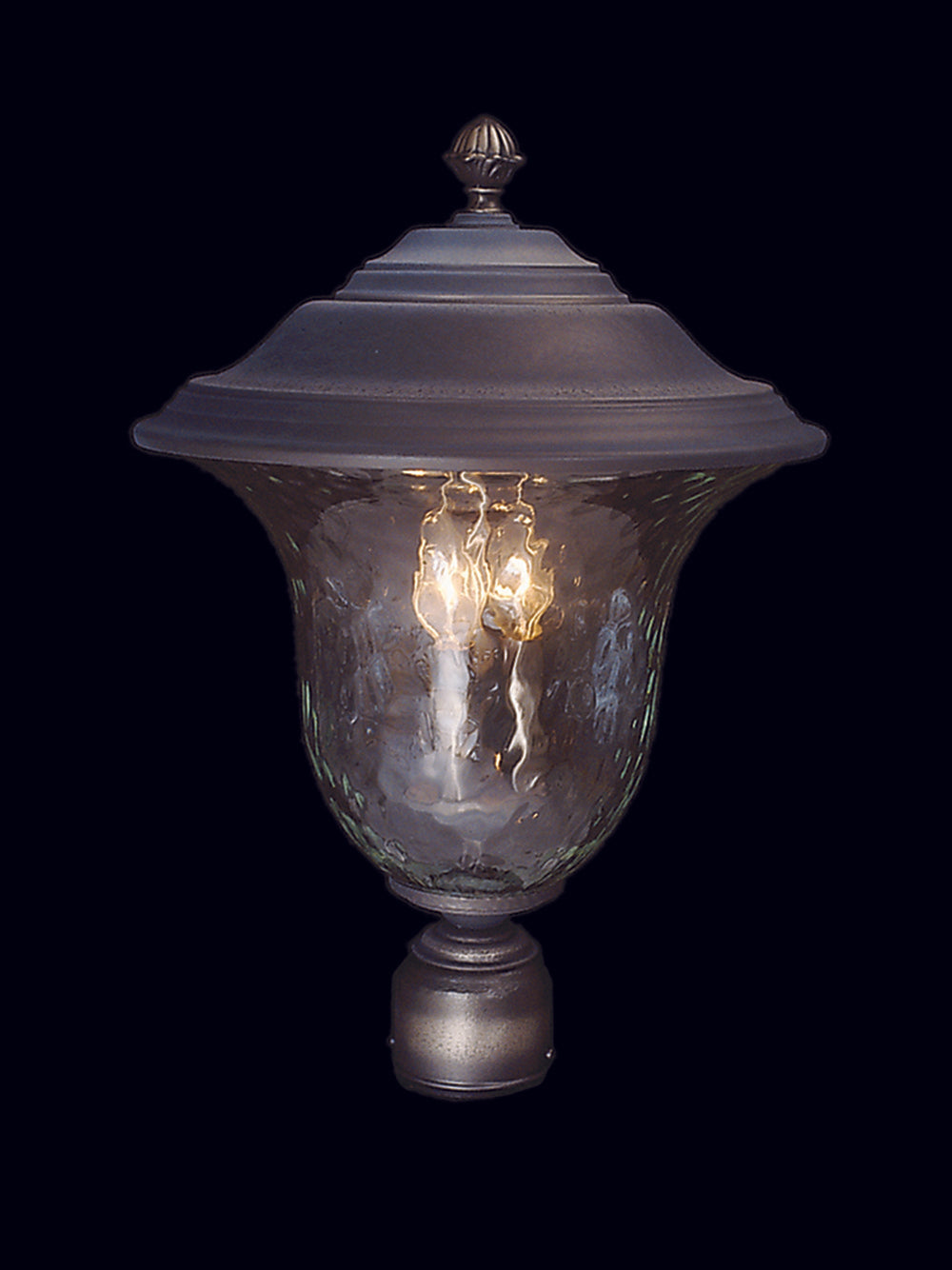Framburg 3-Light Iron Carcassonne Exterior Post Mount