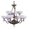 Framburg Napoleonic 9 - Light French Brass Dining Chandelier 8409 FB