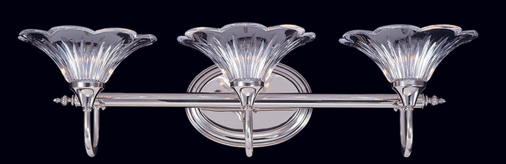 Framburg 3-Light Polished Silver Geneva Sconce