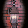 Framburg Normandy 3 - Light Siena Bronze with Rain Glass Exterior Wall Mount 8742 SBR/R