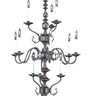 Framburg Jamestown 12 - Light Mahogany Bronze Foyer Chandelier 9132 MB