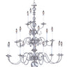 Framburg Jamestown 18 - Light Satin Pewter Foyer Chandelier 9148 SP