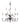 Framburg Jamestown 9 - Light Mahogany Bronze Dining Chandelier 9229 MB
