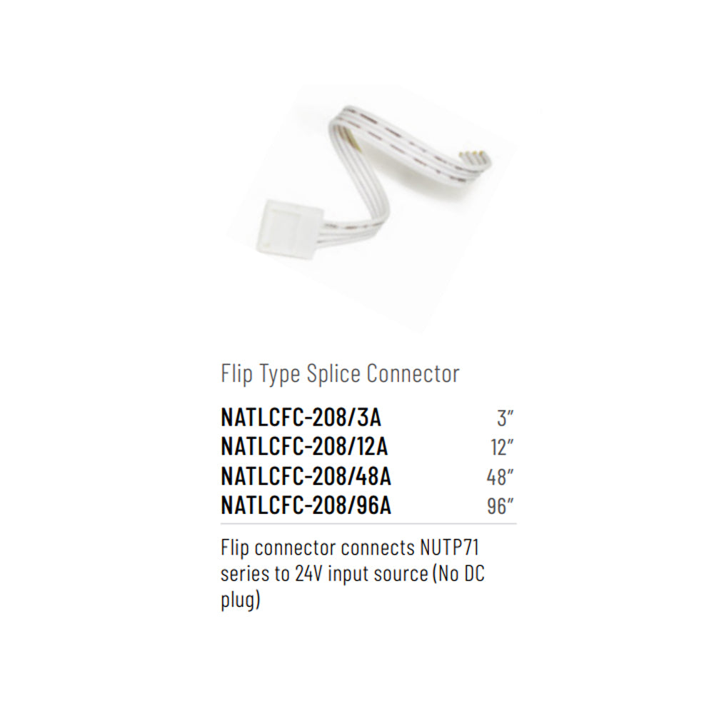 Nora Lighting 96" Flip Type Splice Connector Cable for NUTP71