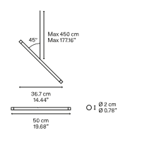 Lodes A Tube Nano Duo Pendant Light