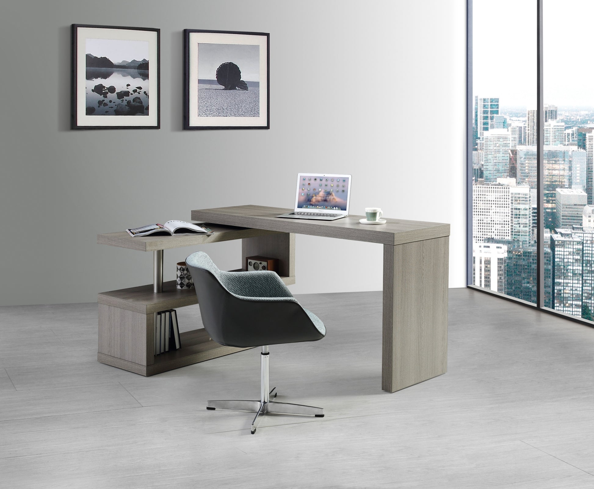 A33 Office Desk Grey by JM