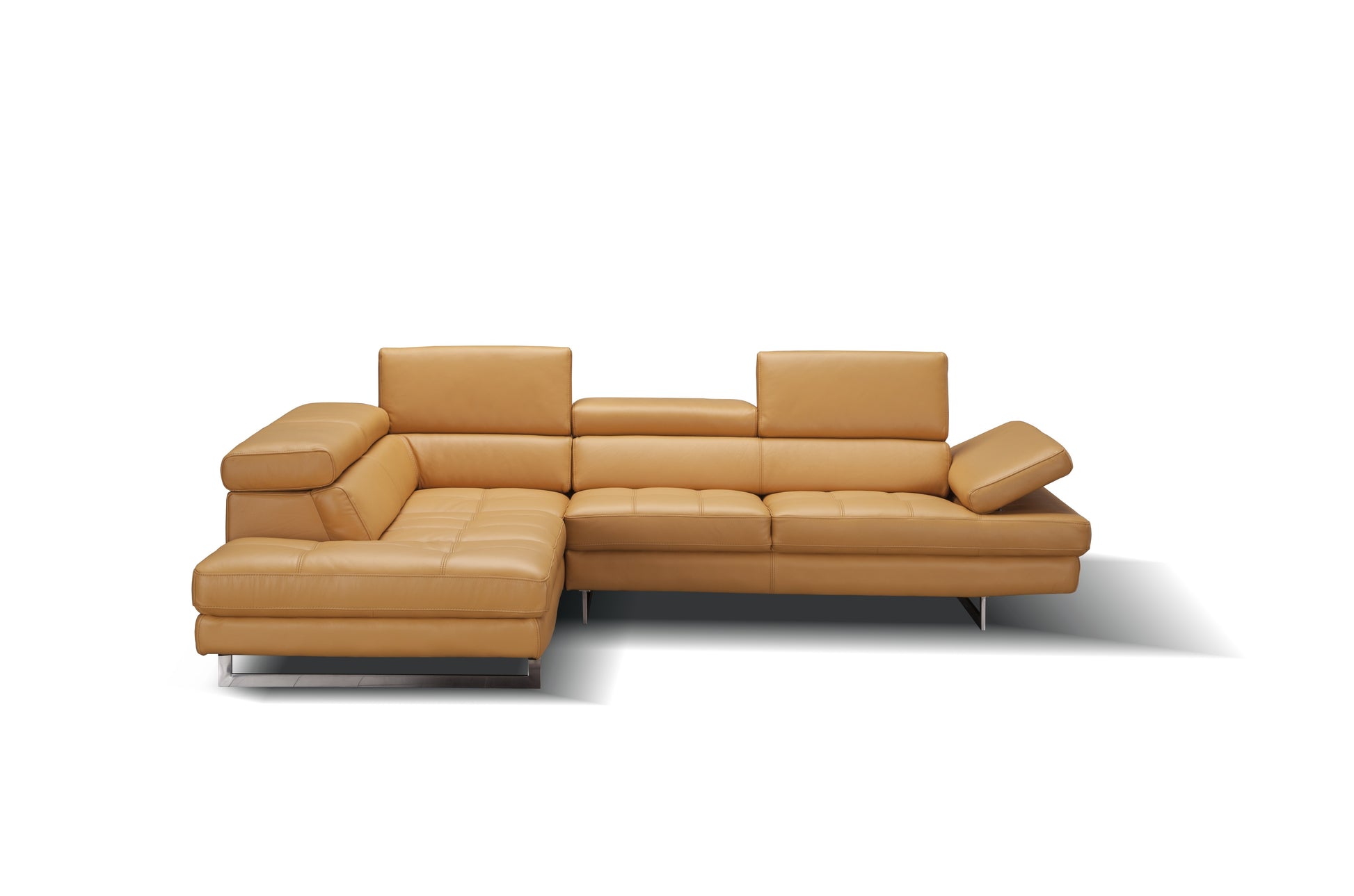 A761 Italian Leather Sectional Sofa Freesia LHF by JM