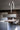 Lodes A-Tube Medium ceiling flush light in matte white, sleek modern LED fixture for modern kitchen island.
