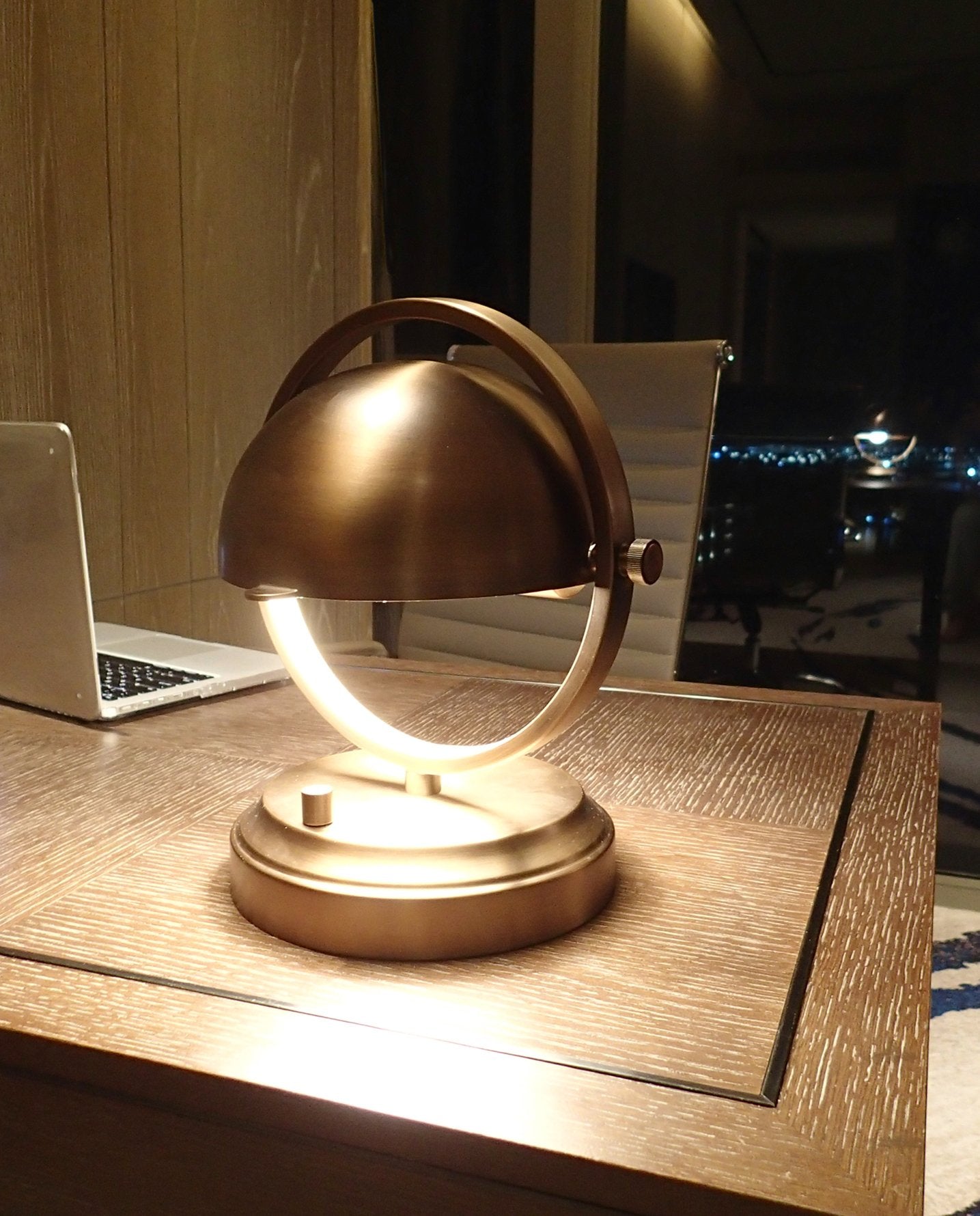 Dark Antique Brass Table Lamp