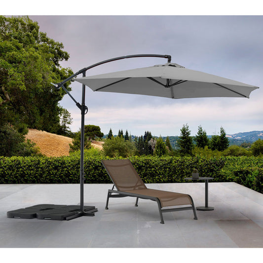 Aiden Outdoor Umbrella Grey by Whiteline