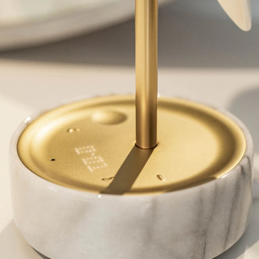 Daqiconcept Alarm Clock + Light Chirp White Marble
