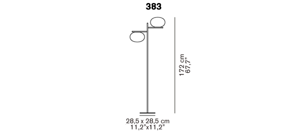 Alba 383 Floor Lamp by Oluce