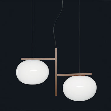 Oluce Alba 468 suspension lamp for contemporary office interiors