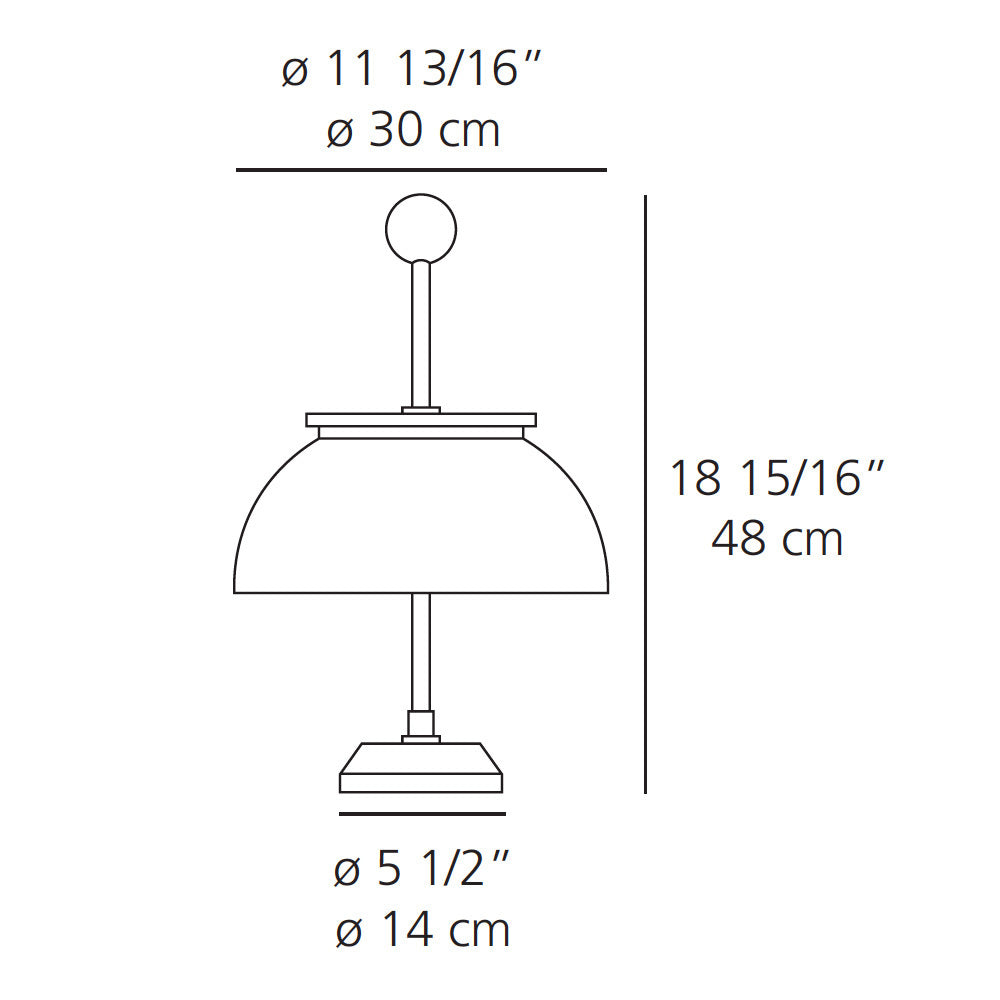 Timeless Vintage Lighting - Alfa Table Lamp from Artemide