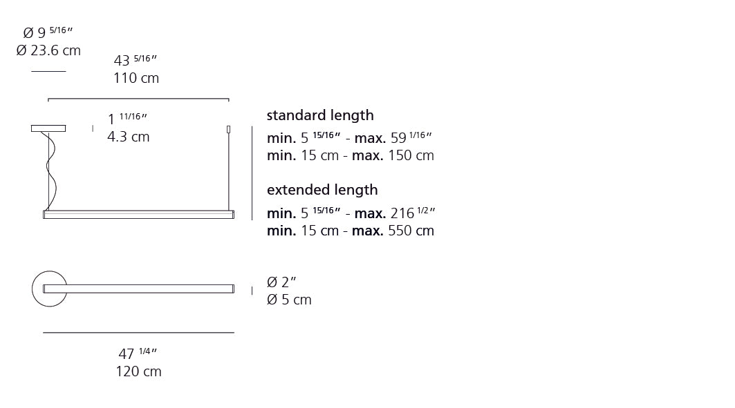 Artemide Alphabet Of Light Linear Suspension