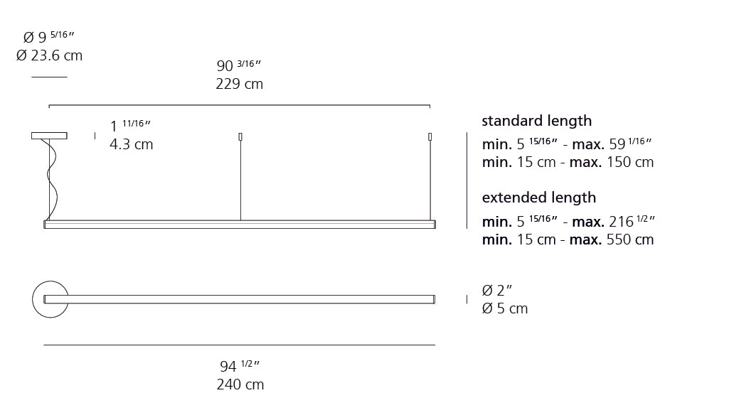 Artemide Alphabet Of Light Linear Suspension