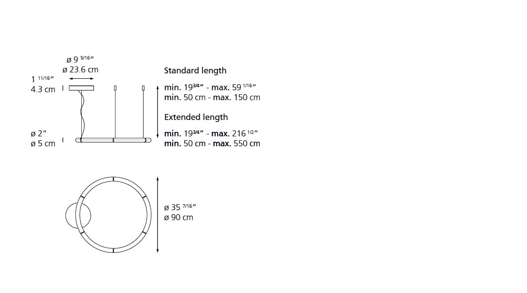 Artemide Alphabet Of Light Circular Suspension