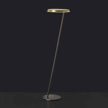Oluce Amanita LED outdoor path light with Z-shaped metal stem and PMMA diffuser