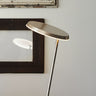 Oluce Amanita 619 dimmable LED floor lamp with Z-shaped stem design