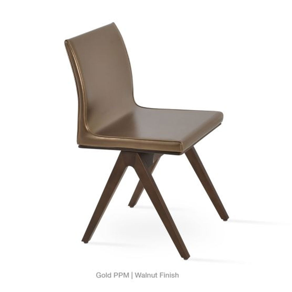 Soho Concept Aria Fino Wood Dining Chair Leather | Loftmodern 1