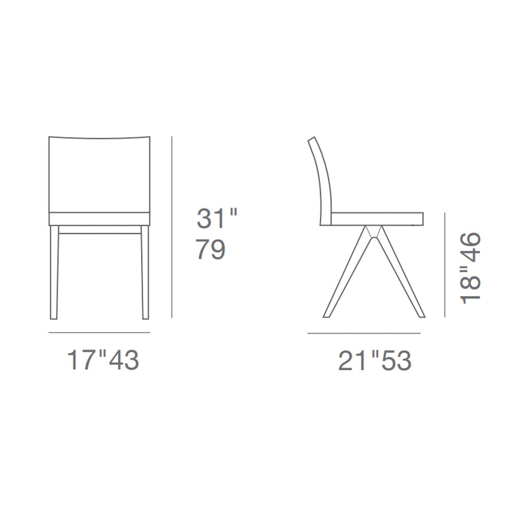 Soho Concept Aria Fino Wood Dining Chair Leather | Loftmodern 23