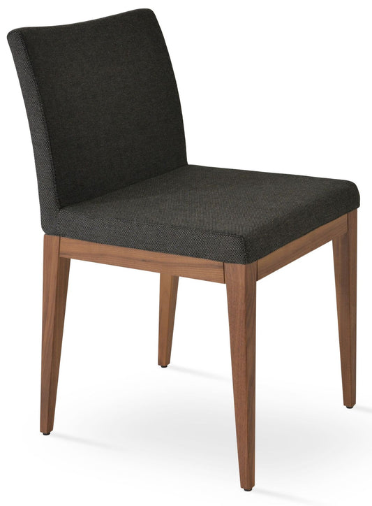 Aria Wood Dining Chair Fabric by SohoConcept