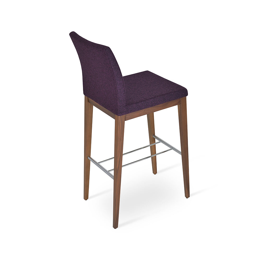 Aria Wood Counter Stool Fabric by SohoConcept
