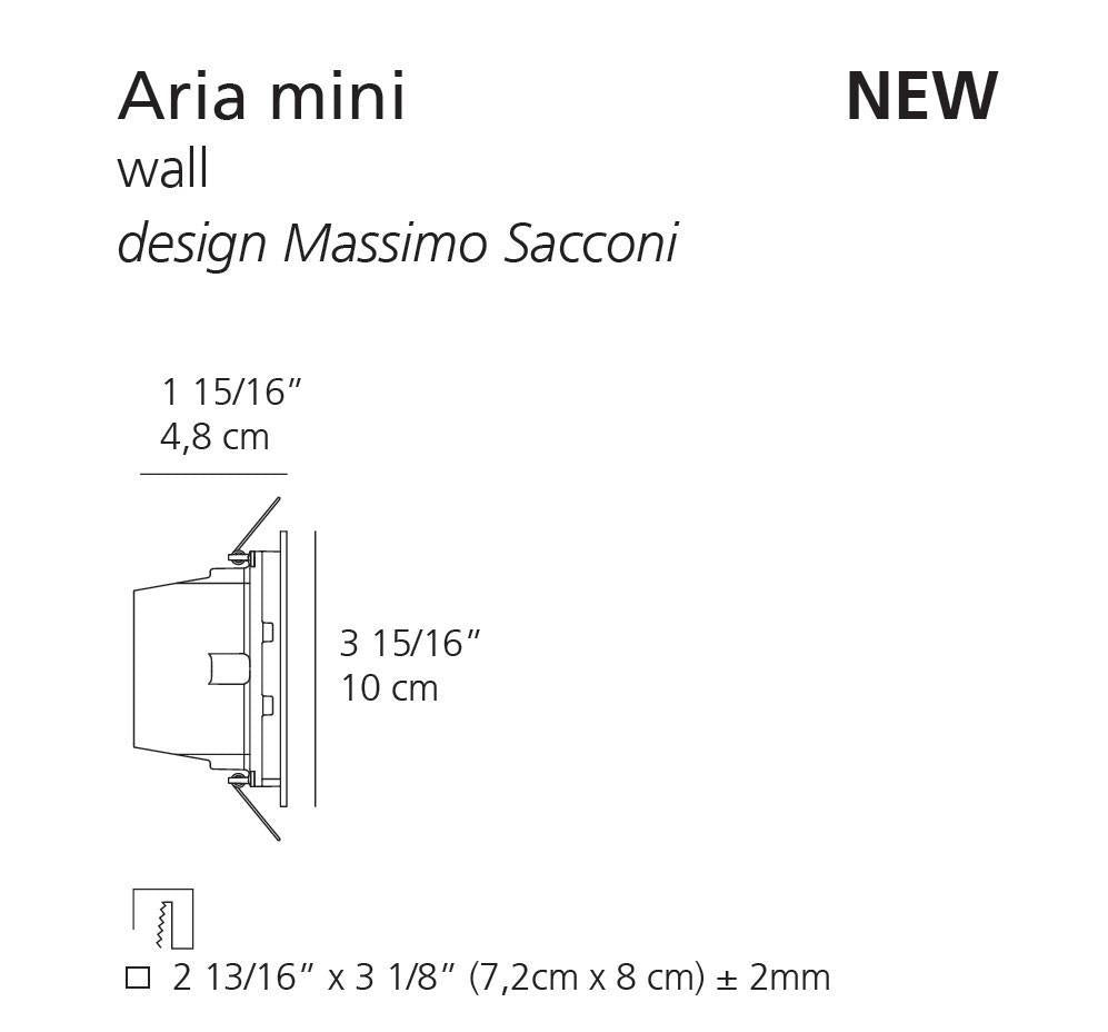 Aria Mini Wall Lamp 6W | Artemide Recessed Light 6