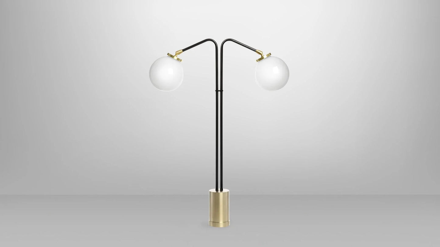 Array Opal Twin Table Lamp by CTO Lighting