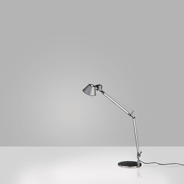 Tolomeo Mini black articulated desk lamp with adjustable arm for reading or study lighting