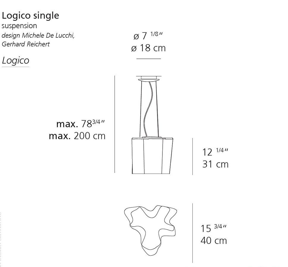 Artemide Logico Single Suspension