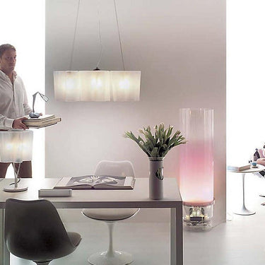 Artemide Logico: Ambient LED light for contemporary dining room.