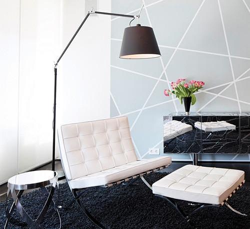 Artemide Tolomeo Mega Floor With Black Shade
