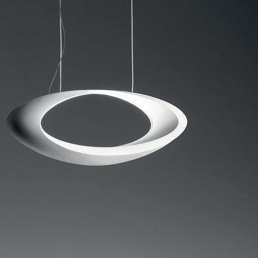 Dimmable Artemide Cabildo LED Pendant Lamp Hanging in a Modern Dining Room