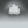 Artemide Logico Micro Triple Overhead Light – Sculptural White Glass Kitchen & Office Lighting