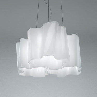 Organic Modern Triple Ceiling Light | Artemide Logico Mini for Living Room, Office