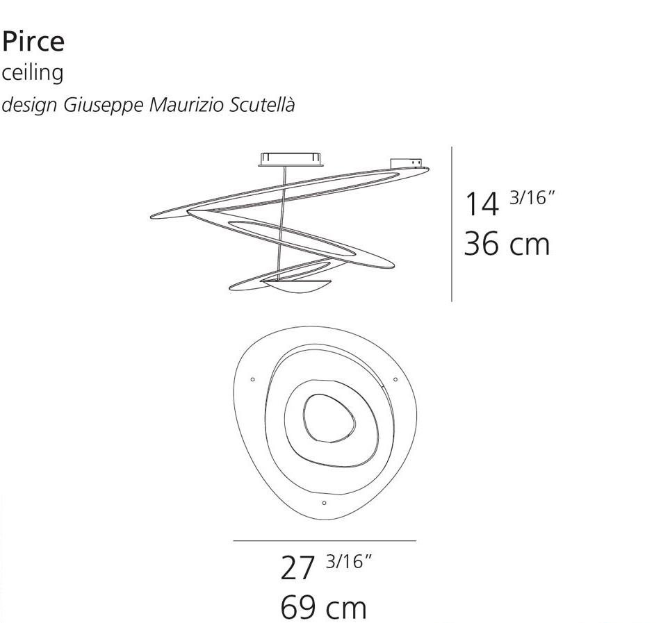 Artemide Pirce Led Ceiling Light