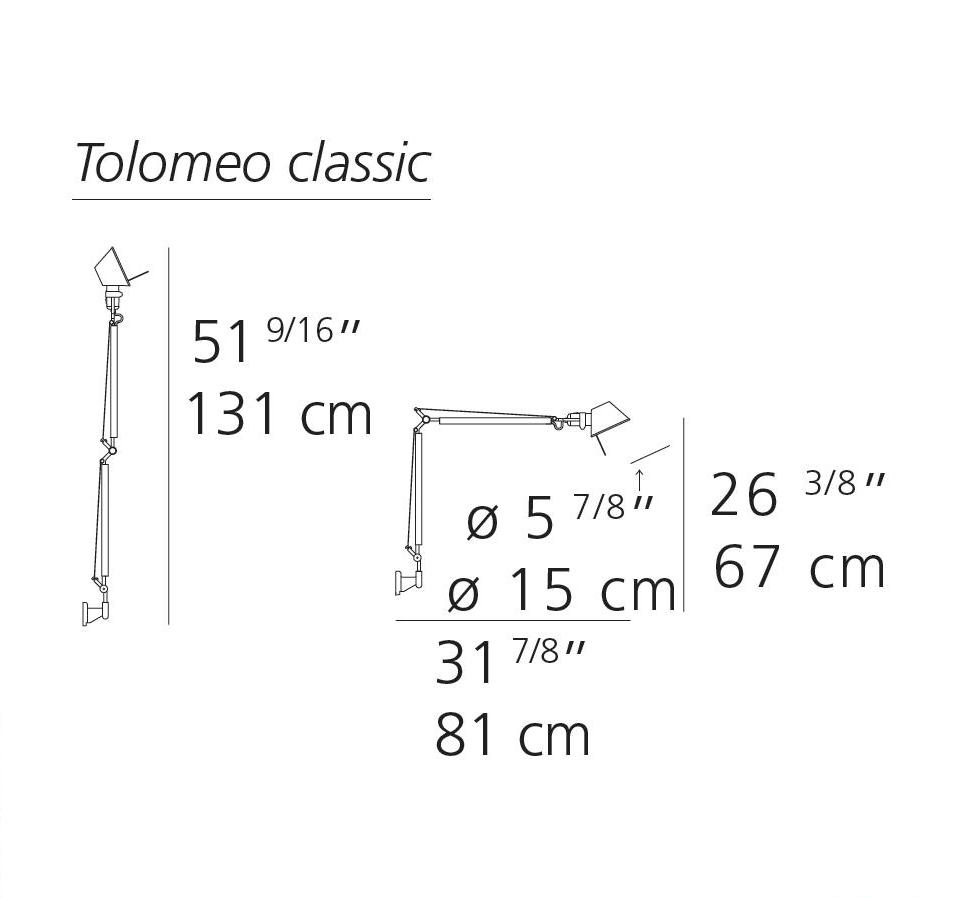 Artemide Tolomeo Classic Wall Light