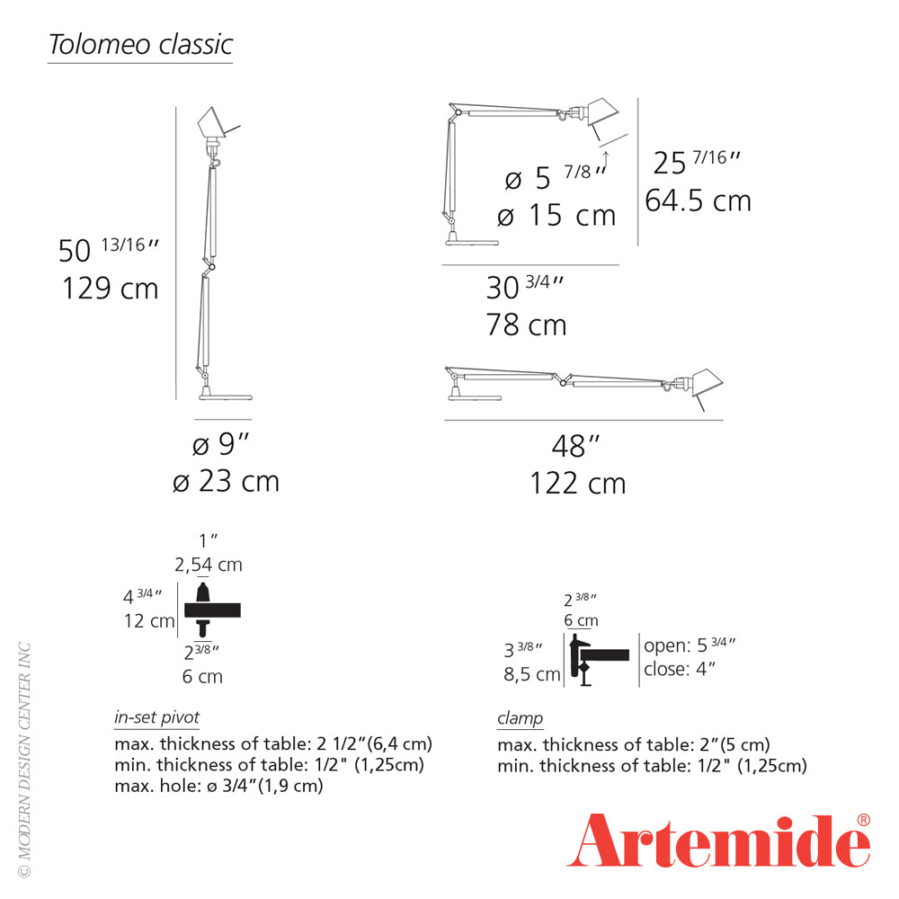 Artemide Tolomeo Classic Table Lamp