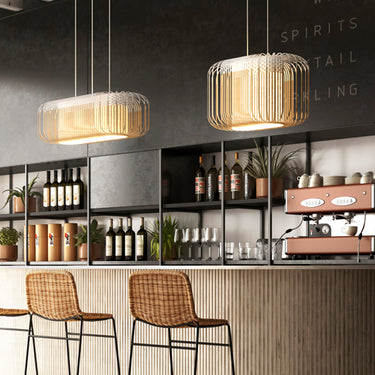 Bamboo Oval Pendant XL by Forestier