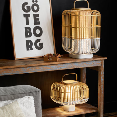 Bamboo Table Lamp Square Large by Forestier