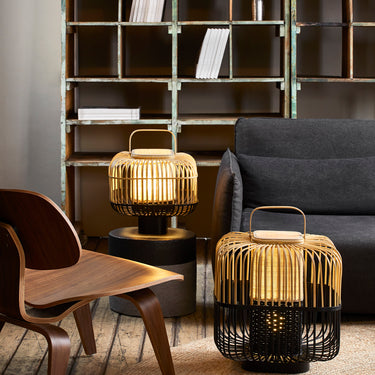 Bamboo Table Lamp Square Small by Forestier