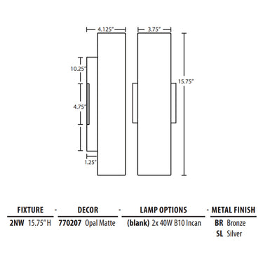Baaz 16 LED Wall Sconce by Besa