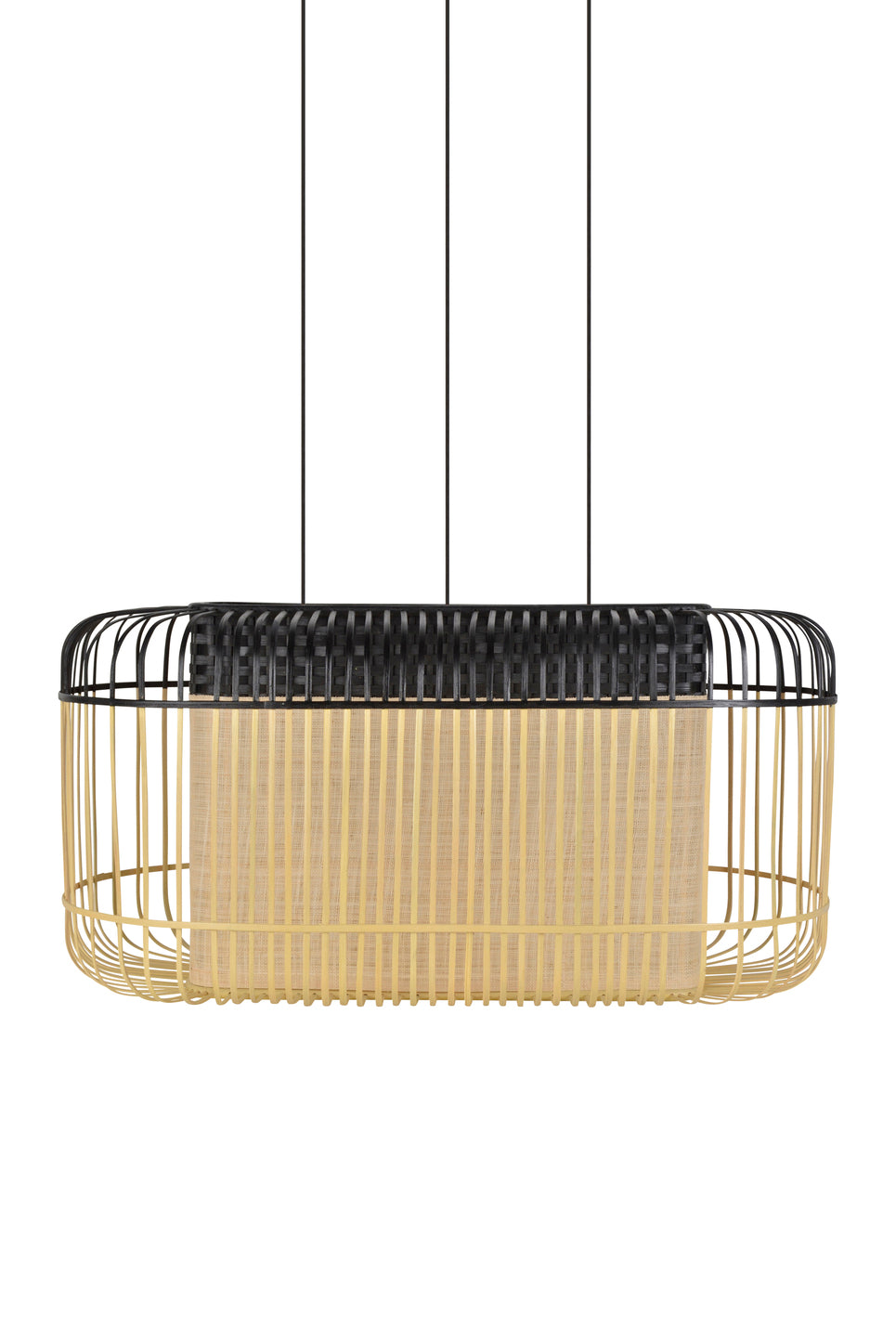Bamboo Oval Pendant Large by Forestier