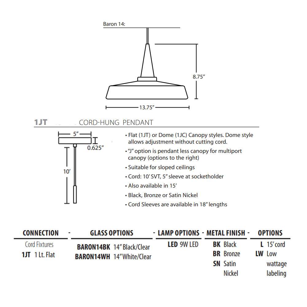 Besa Lighting Baron 14 Pendant Light